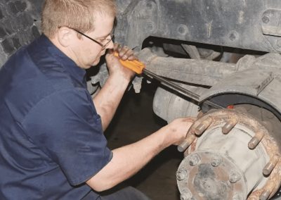 this image shows truck brake services in Salinas, CA
